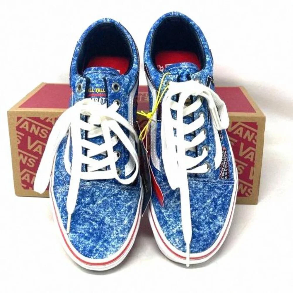 VANS Old Skool Shoe Cobra Kai Multi Canvas Sneakers VN0A3WKT6GL Size Women's Low